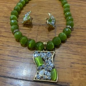 3D Printed & Handcrafted African style Necklace and matching Earrings